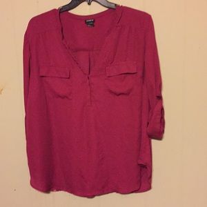 Torrid 3/4 sleeve sheer top